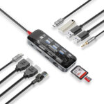 Promate TransHub-Mini is an 8-in-1 transparent ultra-fast multiport USB-C hub