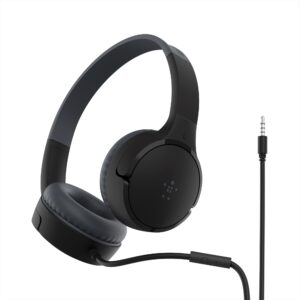 Belkin SoundForm Mini Wireless On-Ear Headphones for Kids (Black)