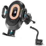 PPROMATE 15W Transparent Auto Clamping Car Wireless Charging Mount