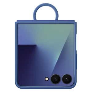 SAMSUNG GALAXY ZFLIP7 RING CASE SILICONE DARK BLUE