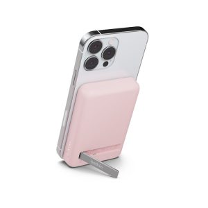 Belkin BoostCharge Magnetic Wireless Power Bank 5K + Stand (Pink) BBC010