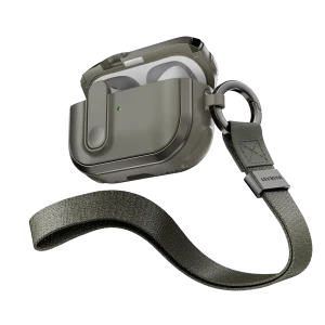 Mageasy Odyssey with Wrist Strap – AirPods Pro 1/2 Protective Case (Metal Green)