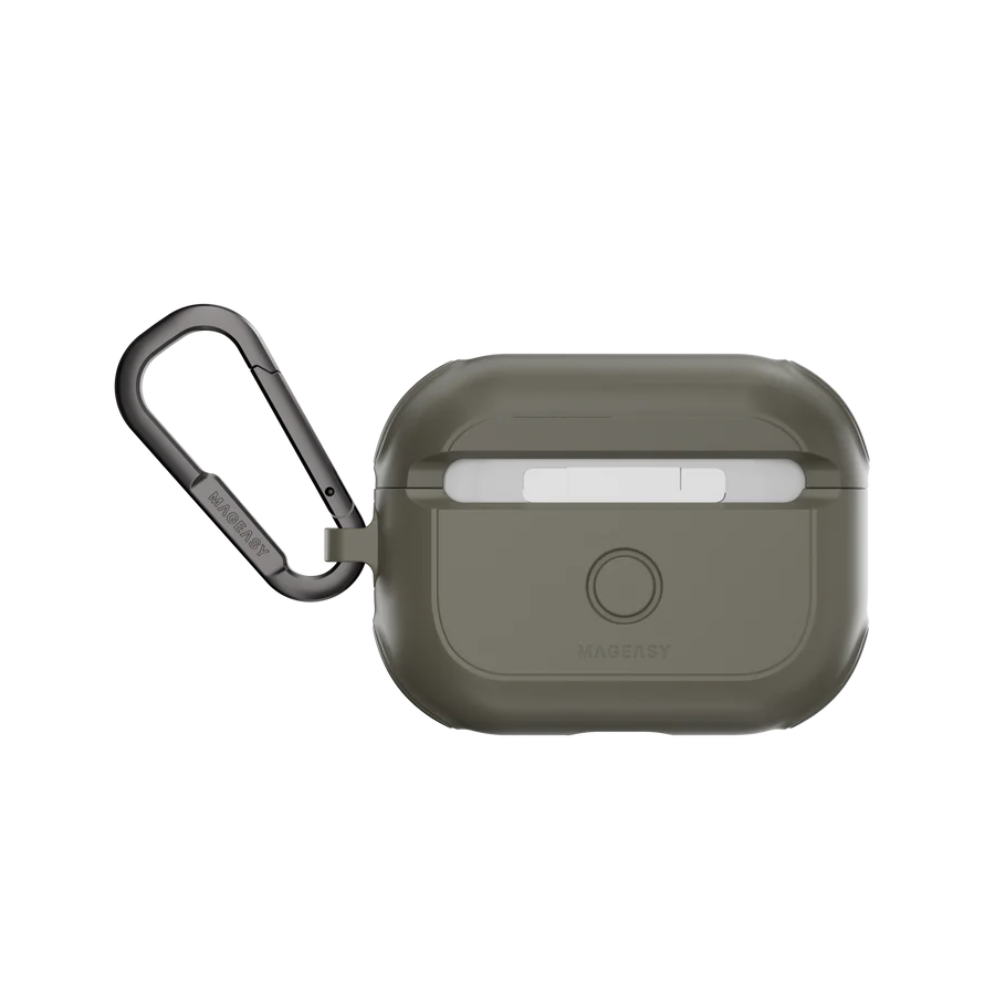 Mageasy Odyssey – AirPods Pro 1:2 Protective Case (Metal Green) 02