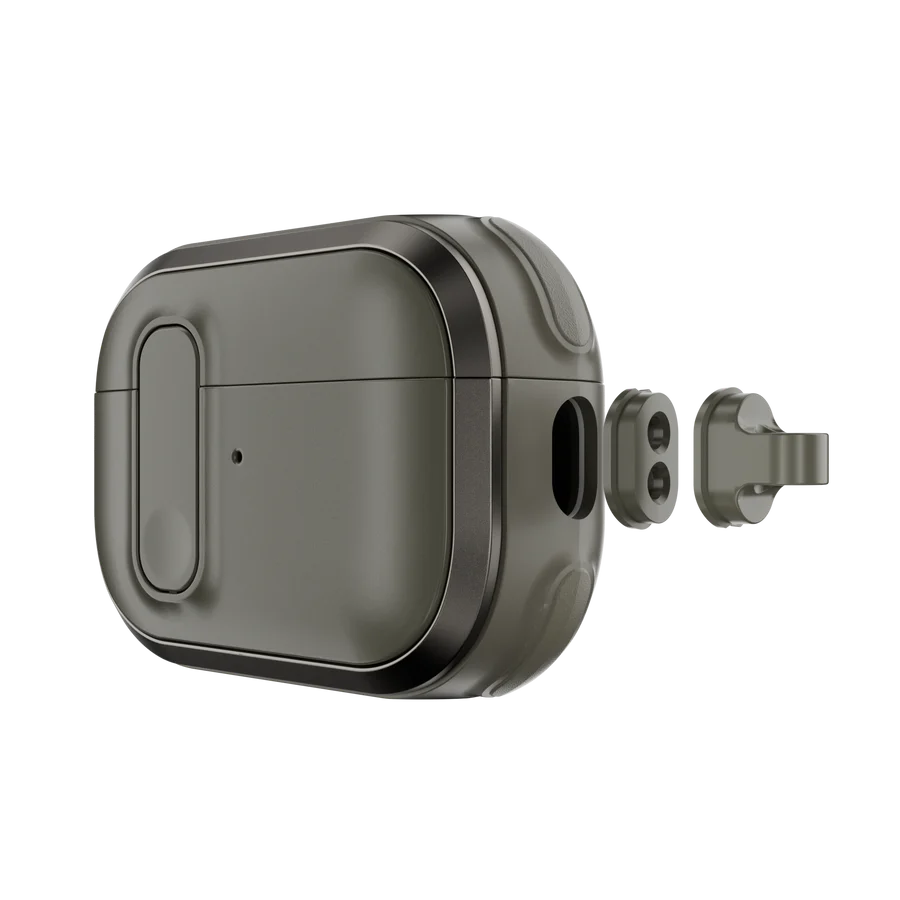 Mageasy Odyssey – AirPods Pro 1:2 Protective Case (Metal Green) 05