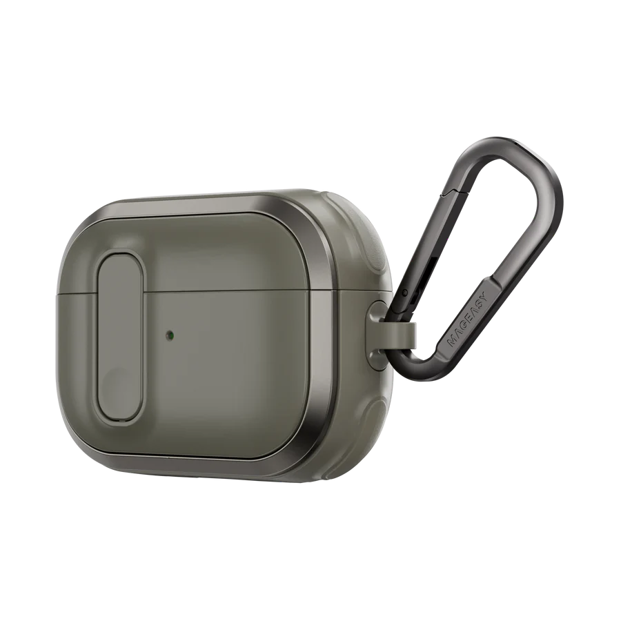 Mageasy Odyssey – AirPods Pro 1:2 Protective Case (Metal Green) 06
