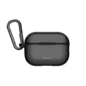 Mageasy Roam – AirPods Pro 1/2 Protective Case (Translucent Black)