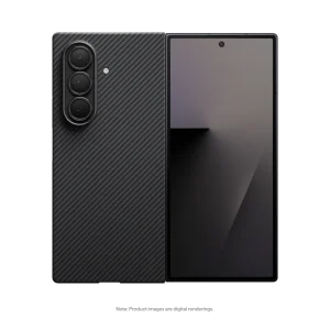 PITAKA Woven from Aramid Fiber Ultra Slim Case Z Fold 7 – Black