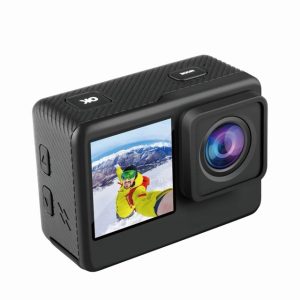 Porodo Waterproof UHD Action Camera – 4K Dual Display