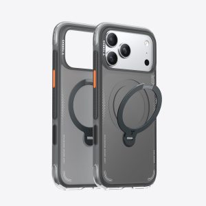 Torras Ostand Q3 Air Case – iPhone 17 Pro (Shadow Black)