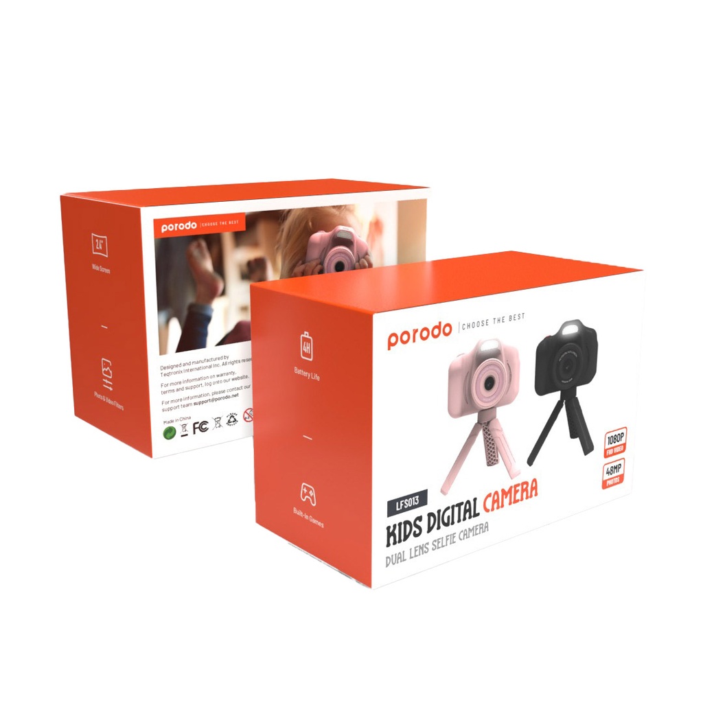 Porodo Lifestyle Kids Digital Camera Dual Lens Selfie (3)
