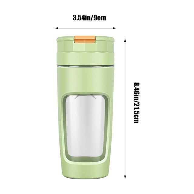 Portable 600ML USB Juicer Green 04