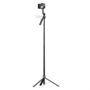 PROMATE Telescopic Selfie Stick + Auto Pop‑Open Tripod Base 4‑in‑1 – Tripop‑AI