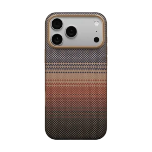 Pitaka Woven from Aramid Fiber UltraGuard Case for iPhone 17 Pro Sunset
