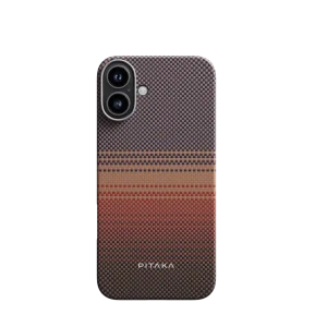Pitaka Woven from Aramid Fiber Ultra-Slim Case for iPhone 16 – Sunset