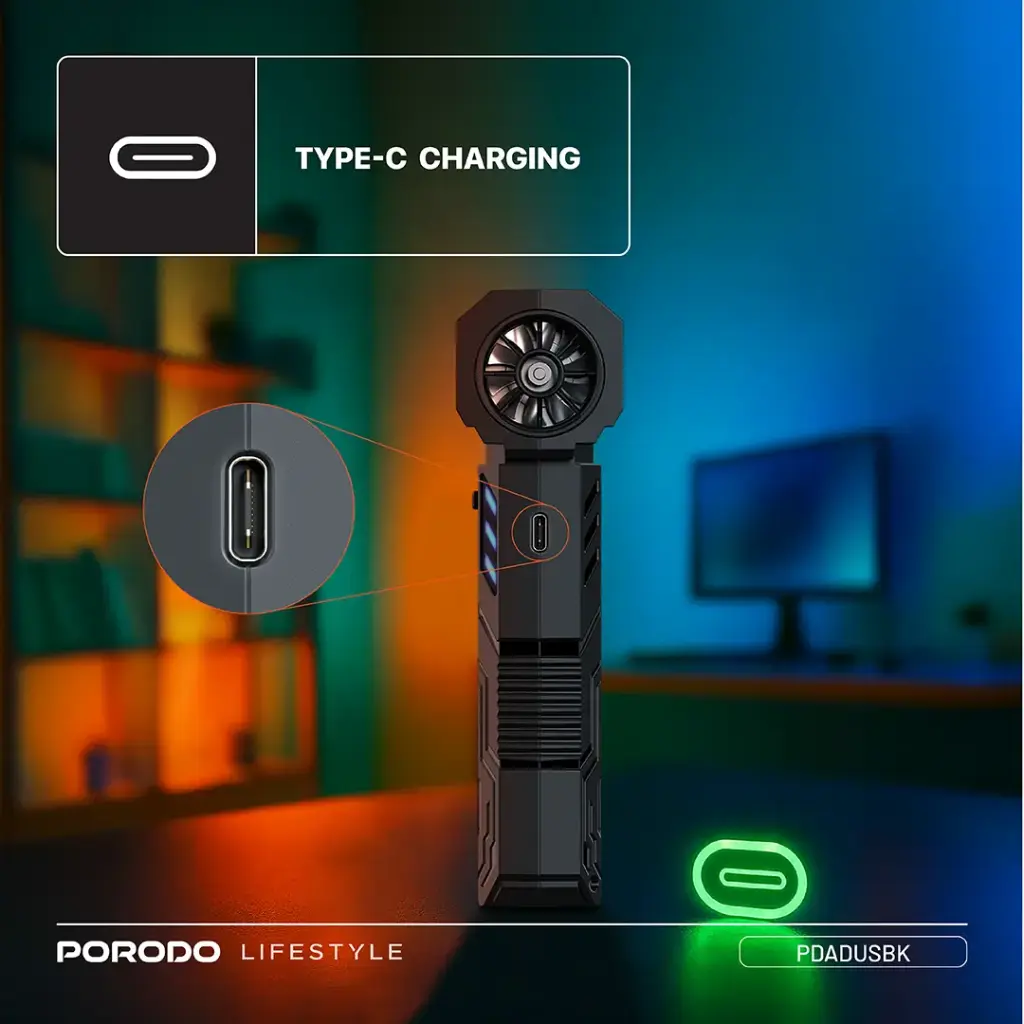 Porodo Lifestyle Turboblast Portable Air Blower - Black (7)