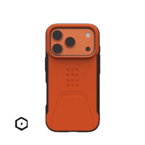 Original UAG Case Civilian 6M Drop Tested For 17 Pro Orange