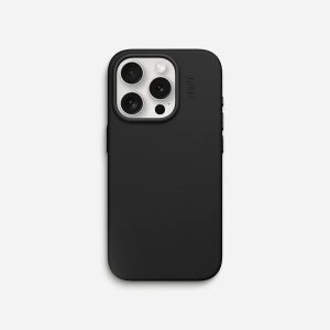 MOFT Snap Vegan Leather Case MOVAS iPhone 15 Pro Max - Jet Black