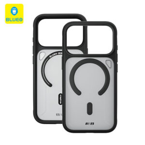 Blueo Frosted Heat Dissipation Stand Magnetic Case for iPhone 17 Pro - Black