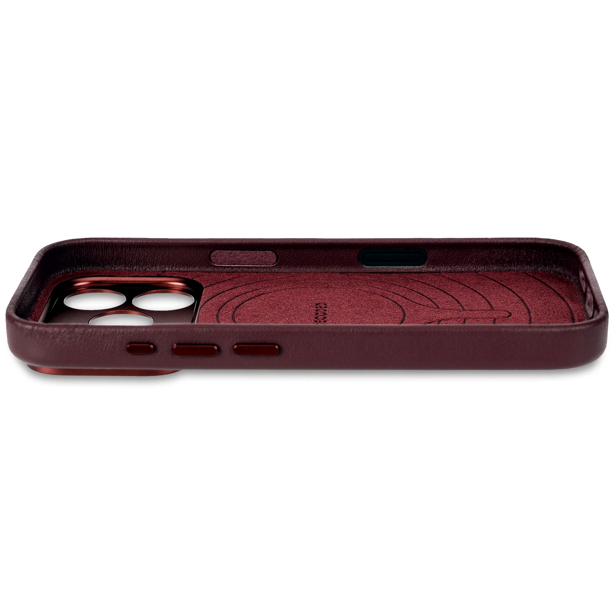 DECODED GEAR Leather Back Cover for iPhone 17 Pro Max - Burgundy 04