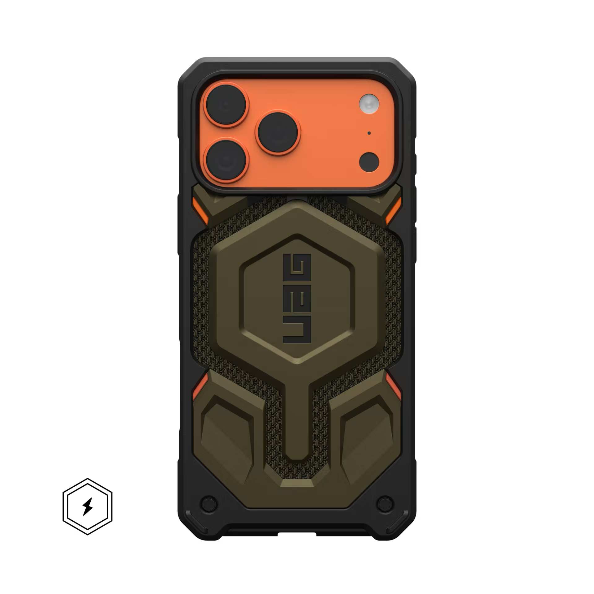 Original UAG Monarch Pro Case for iPhone 17 Pro Max – Kevlar Element Green 01
