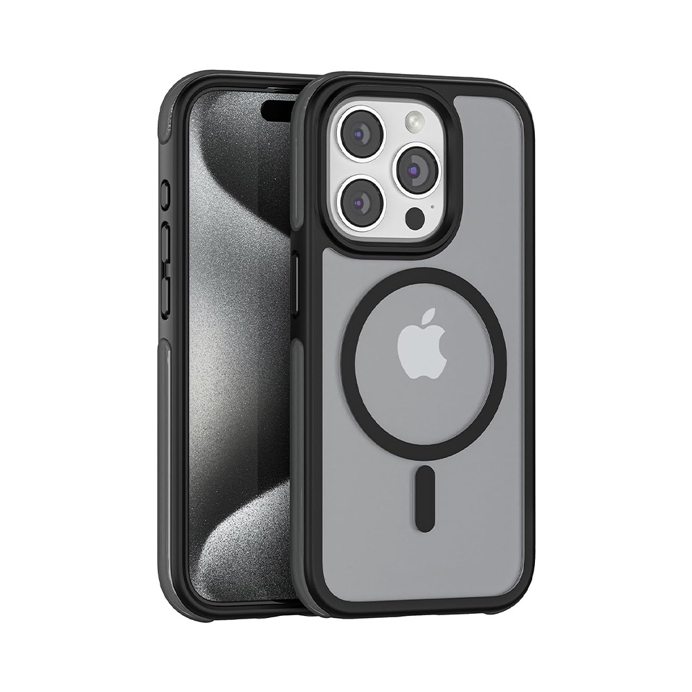 Puloka Defender Series Case for iPhone 15 Pro Max - Black 01