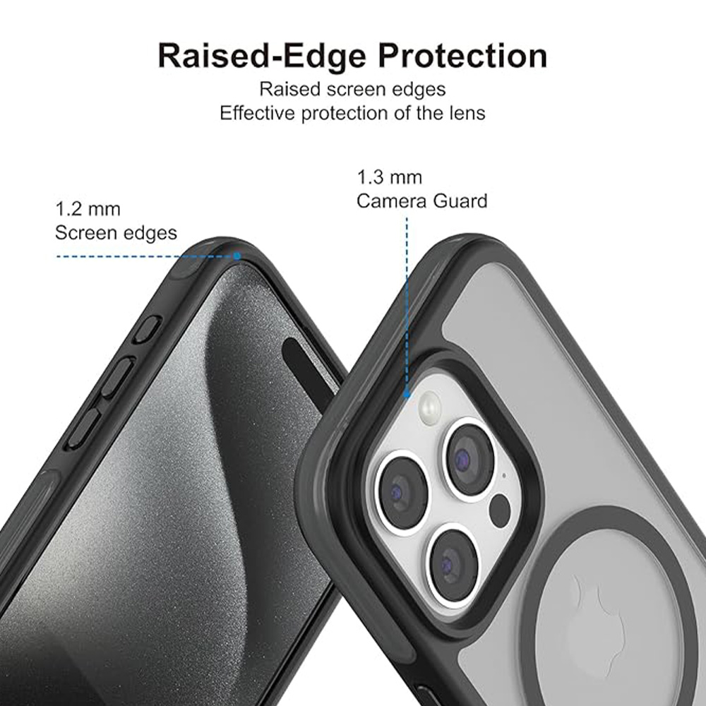 Puloka Defender Series Case for iPhone 15 Pro Max - Black 03