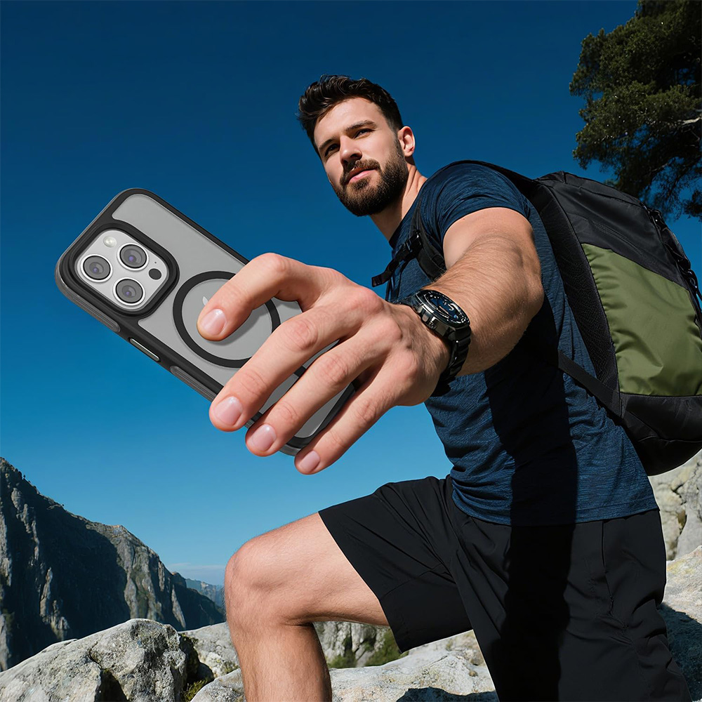 Puloka Defender Series Case for iPhone 15 Pro Max - Black 07