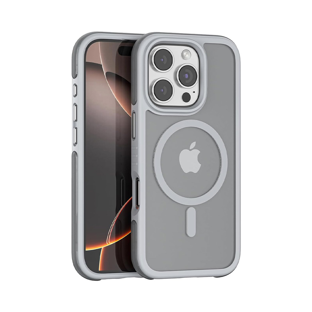 Puloka Defender Series Case for iPhone 16 Pro Max - Grey 01