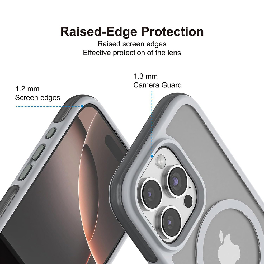 Puloka Defender Series Case for iPhone 16 Pro Max - Grey 02