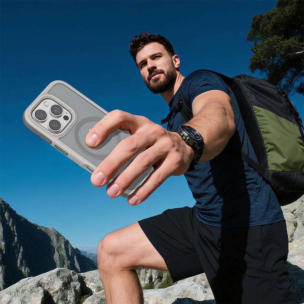 Puloka Defender Series Case for iPhone 16 Pro Max - Grey 06