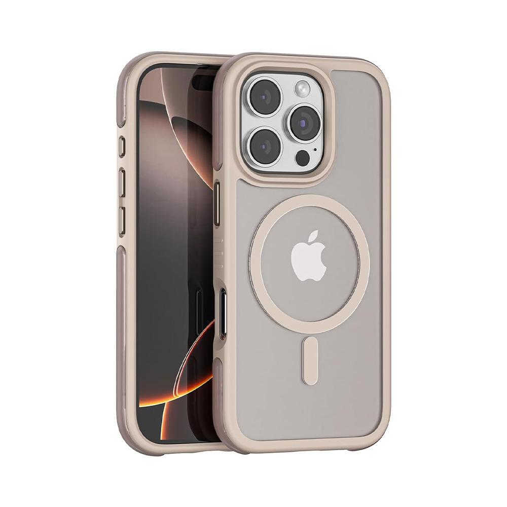 Puloka Defender Series Case for iPhone 16 Pro Max - Nude 01