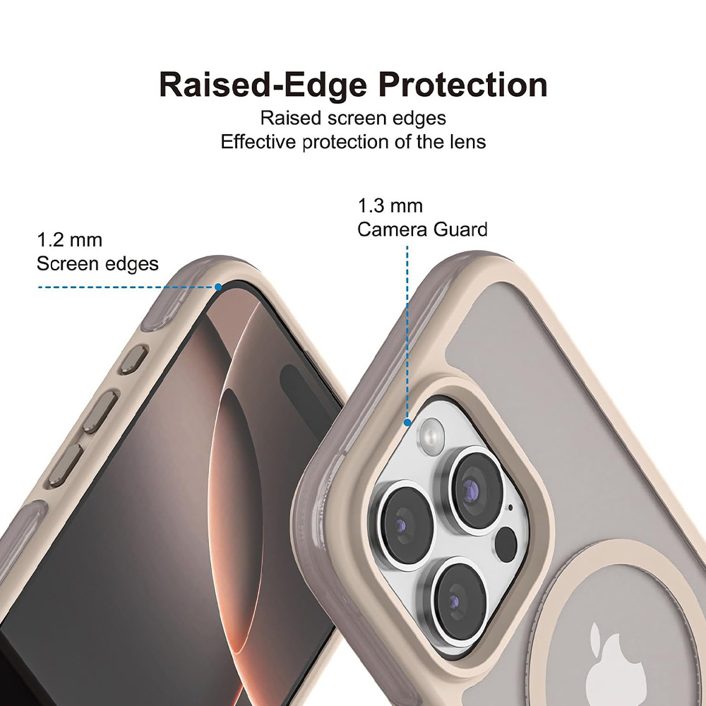 Puloka Defender Series Case for iPhone 16 Pro Max - Nude 02