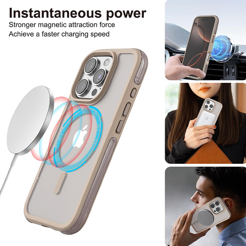 Puloka Defender Series Case for iPhone 16 Pro Max - Nude 04