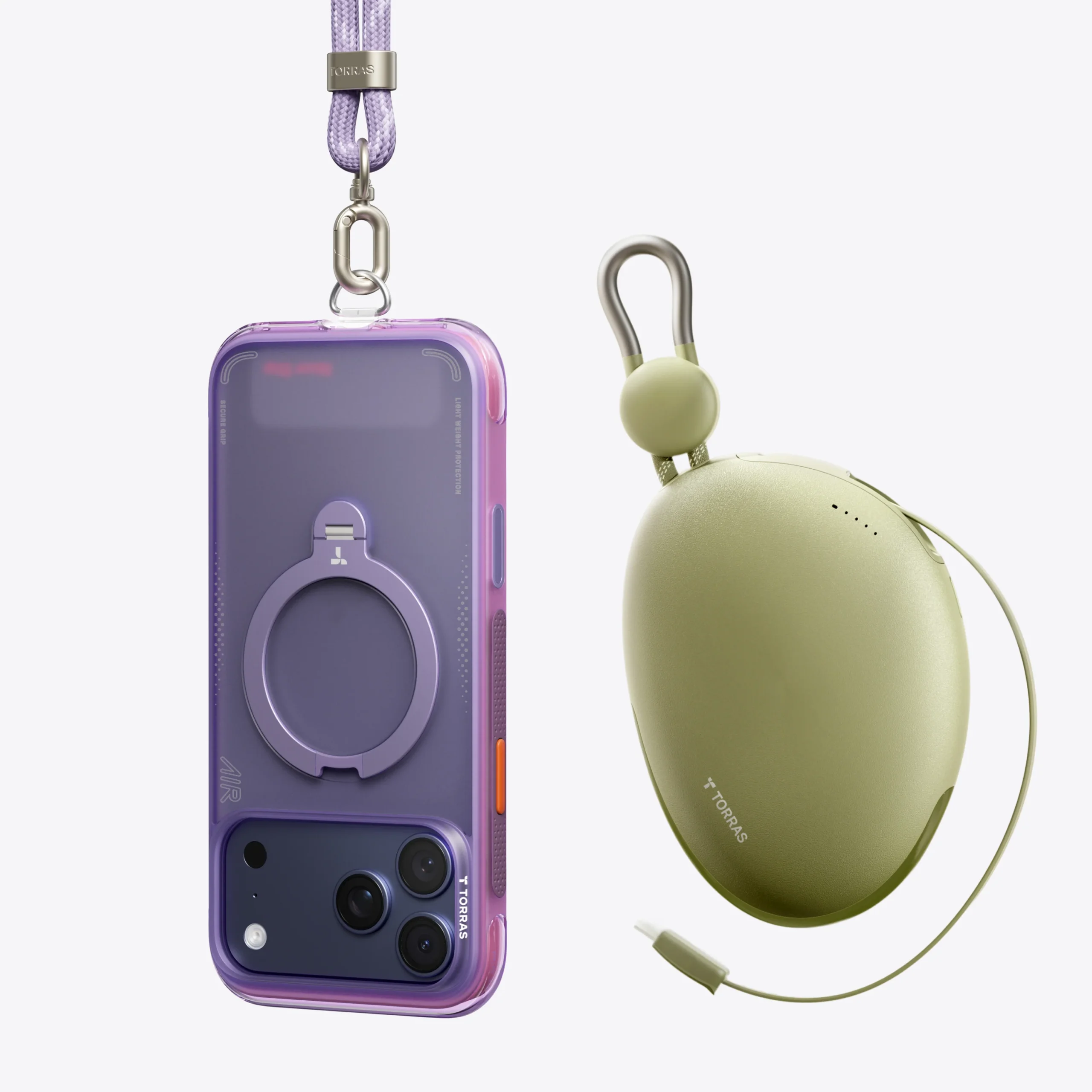 TORRAS Ostand Q3 Air for iPhone 17 Pro Max - Violet Surge 07