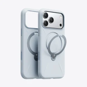 TORRAS Ostand Q3 Silicone Series Case for iPhone 17 Pro - Baby Blue