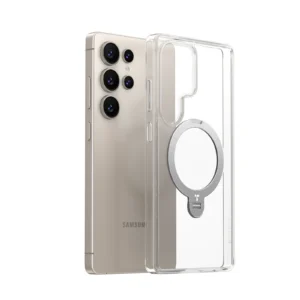 TORRAS Ostand Q3 Spin Series Case for Samsung Galaxy S25 Ultra - Transparent