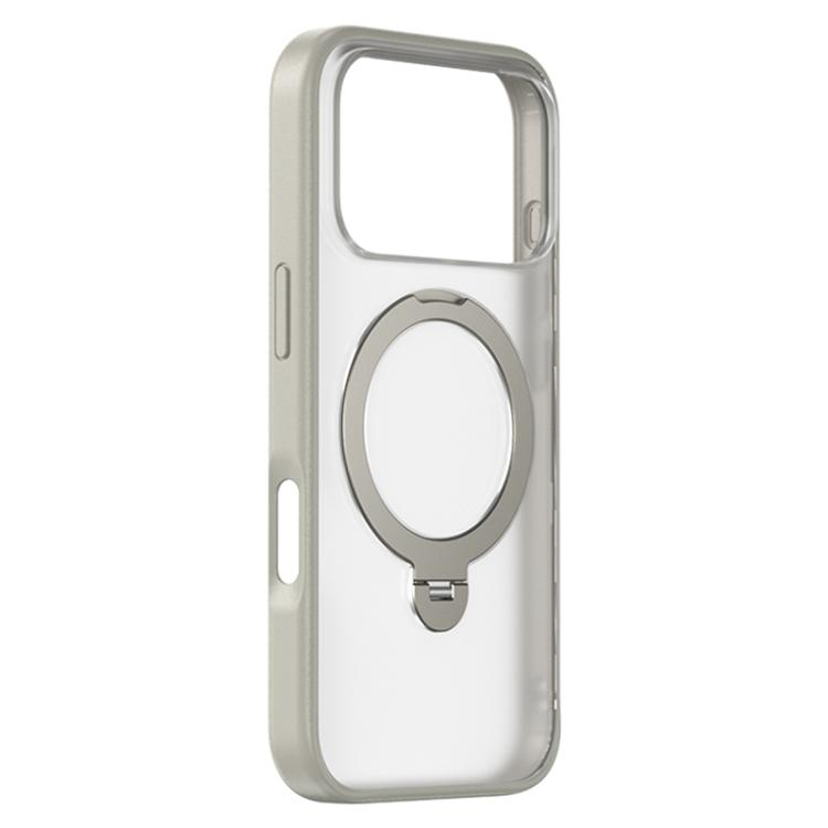 ZGA Protective Case with Adjustable Kickstand for iPhone 17 Pro - Grey 01