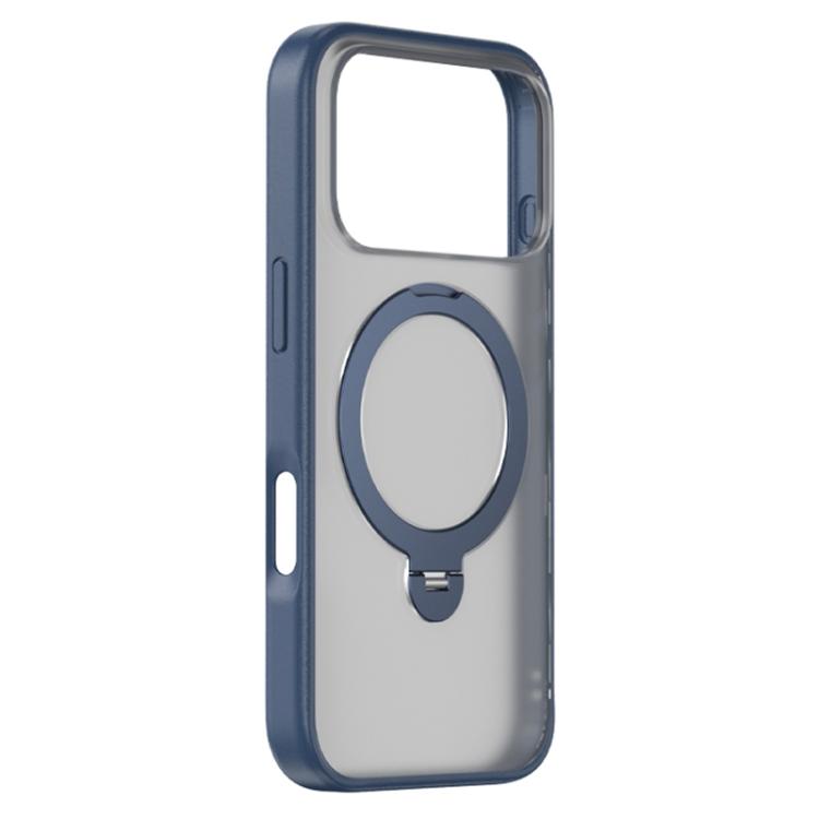 ZGA Protective Case with Adjustable Kickstand for iPhone 17 Pro - Navy 01