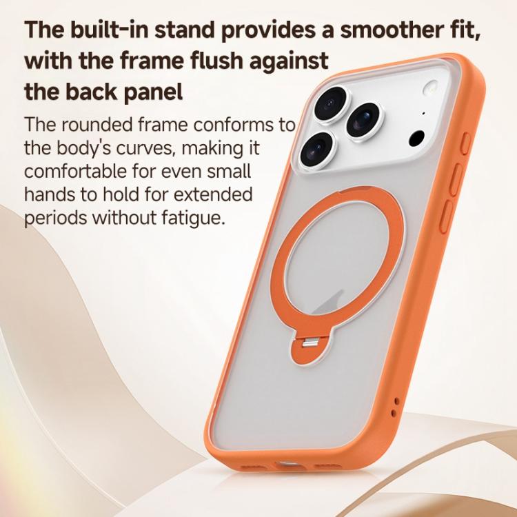 ZGA Protective Case with Adjustable Kickstand for iPhone 17 Pro - Navy 05