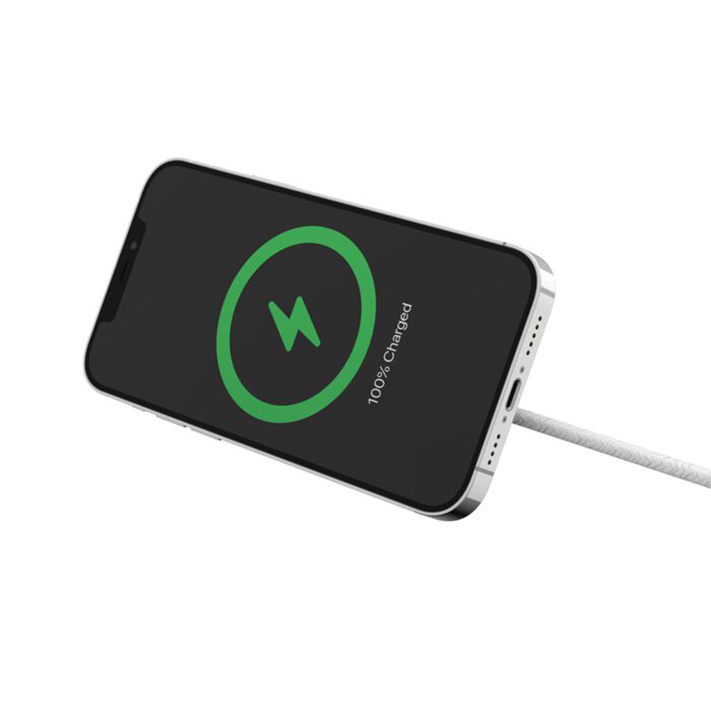 Belkin BoostCharge Pro Portable Wireless Charger Pad with Official MagSafe Charging 15W - White 07