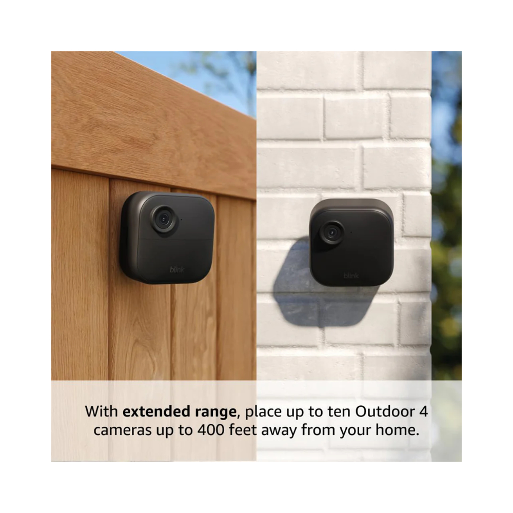 Blink Outdoor 4 XR - Wireless Smart Security Camera System Pack of 6 - Black 04