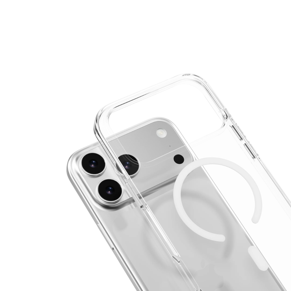 MagEasy Bright M Never Yellowing Protective Clear Case for iPhone 17 Pro Max - Transparent:White 02