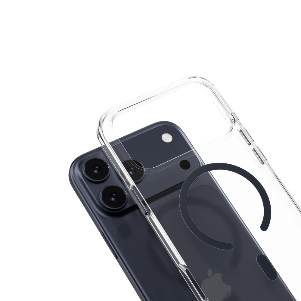 MagEasy Bright M Never Yellowing Protective Clear Case for iPhone 17 Pro - Transparent:Midnight 02