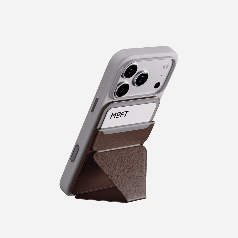 Moft Snap-on Phone Stand & Wallet MOVAS™ - MagSafe Compatible - Brownie 03
