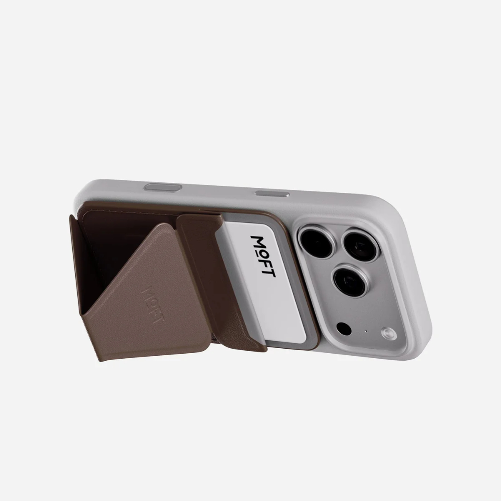 Moft Snap-on Phone Stand & Wallet MOVAS™ - MagSafe Compatible - Brownie 04