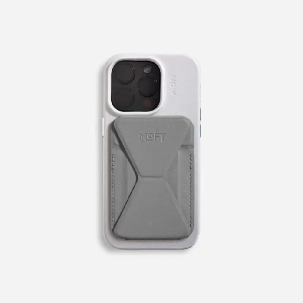 Moft Snap-on Phone Stand & Wallet MOVAS™ - MagSafe Compatible - Cool Grey 03