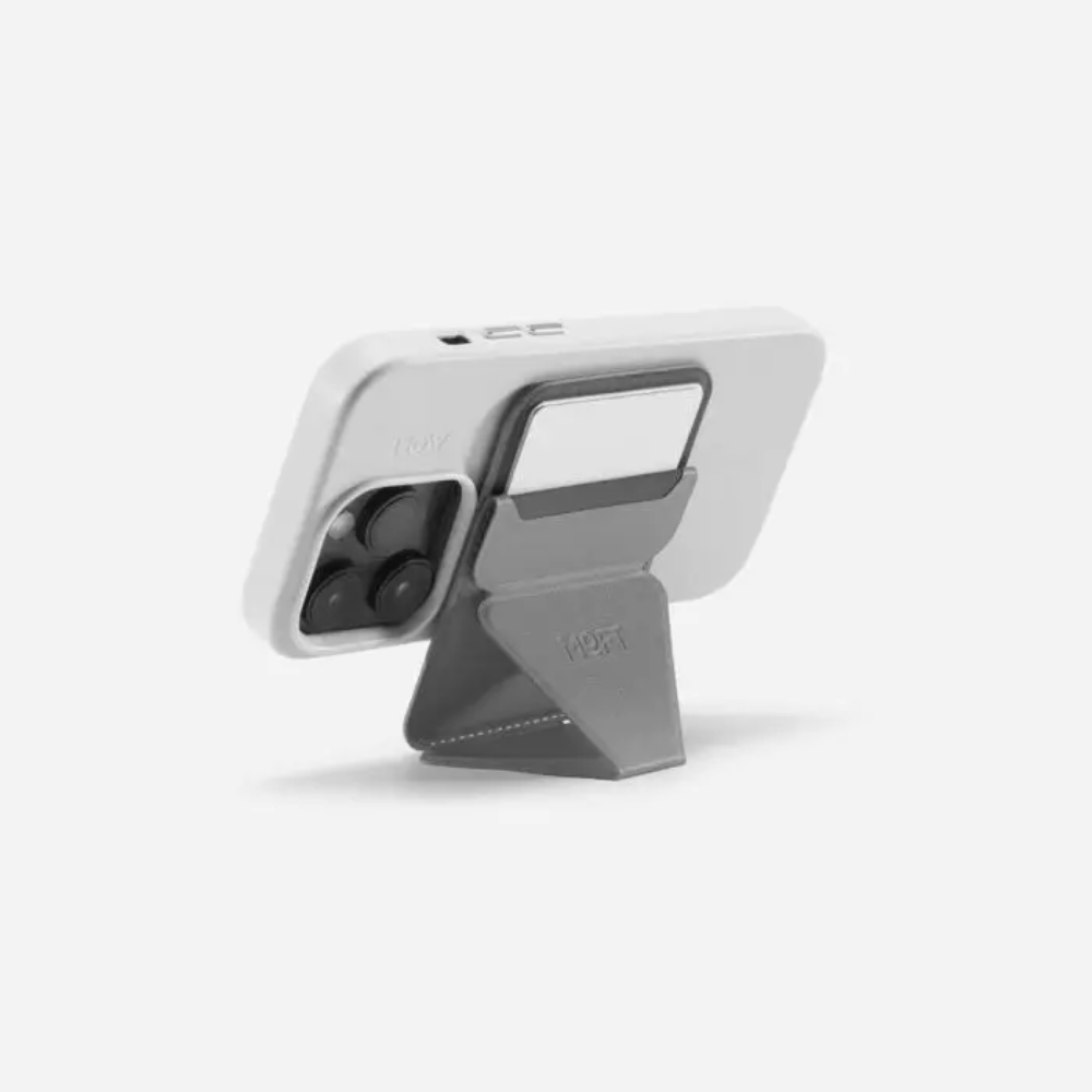 Moft Snap-on Phone Stand & Wallet MOVAS™ - MagSafe Compatible - Cool Grey 04