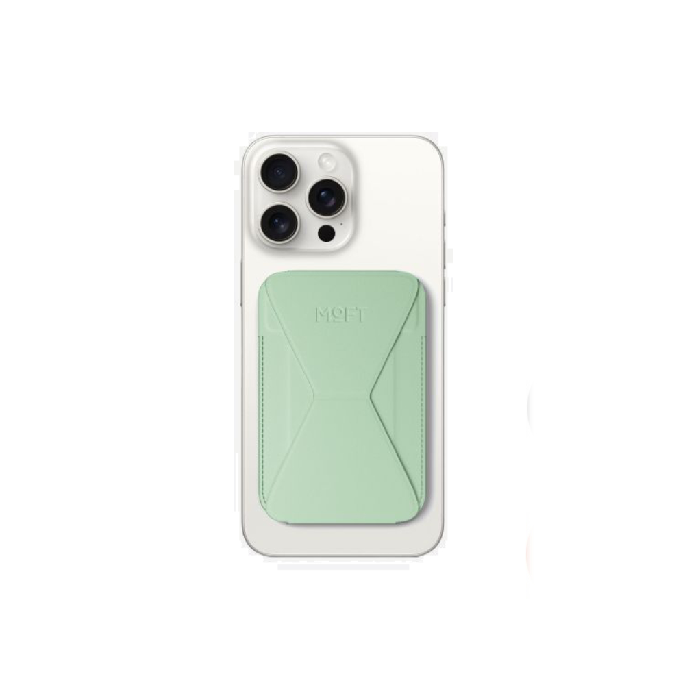 Moft Snap-on Phone Stand & Wallet MOVAS™ - MagSafe Compatible - Peppermint 02