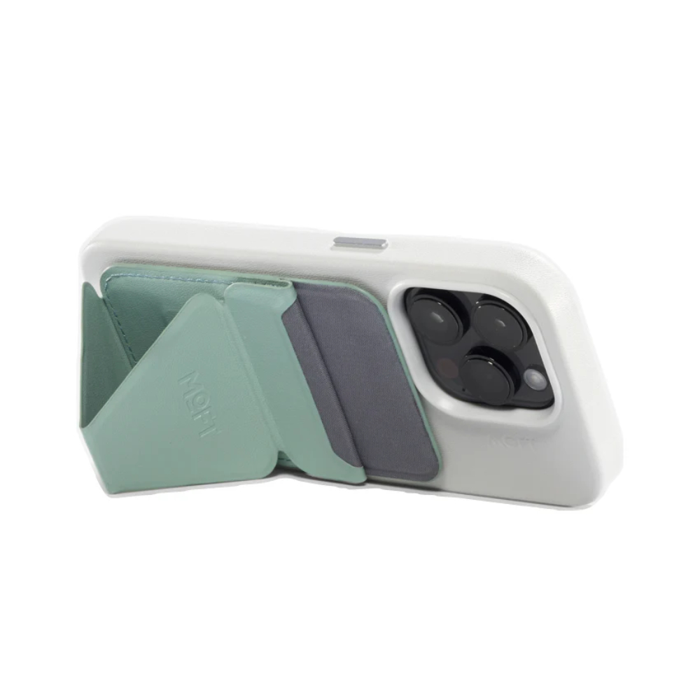 Moft Snap-on Phone Stand & Wallet MOVAS™ - MagSafe Compatible - Seafoam 02