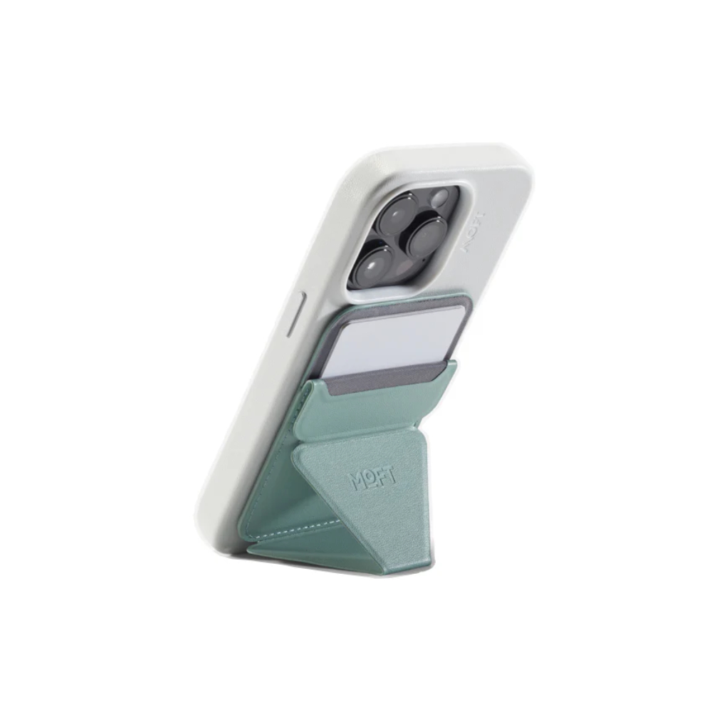 Moft Snap-on Phone Stand & Wallet MOVAS™ - MagSafe Compatible - Seafoam 04